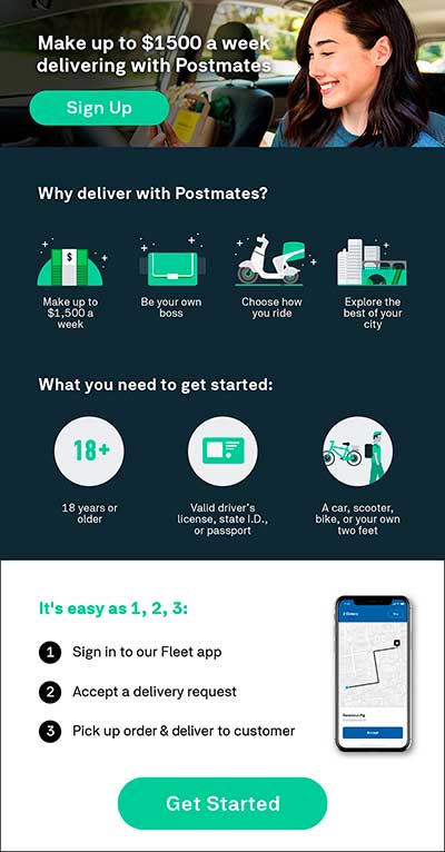 Postmates Referral Code Driver