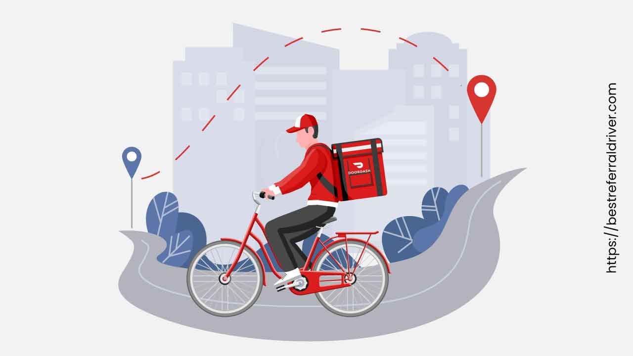 doordash bike delivery courier