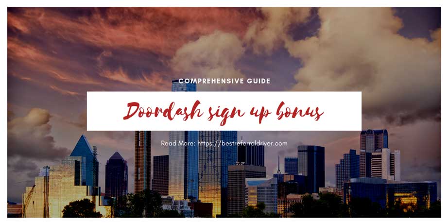 doordash sign up bonus Dallas