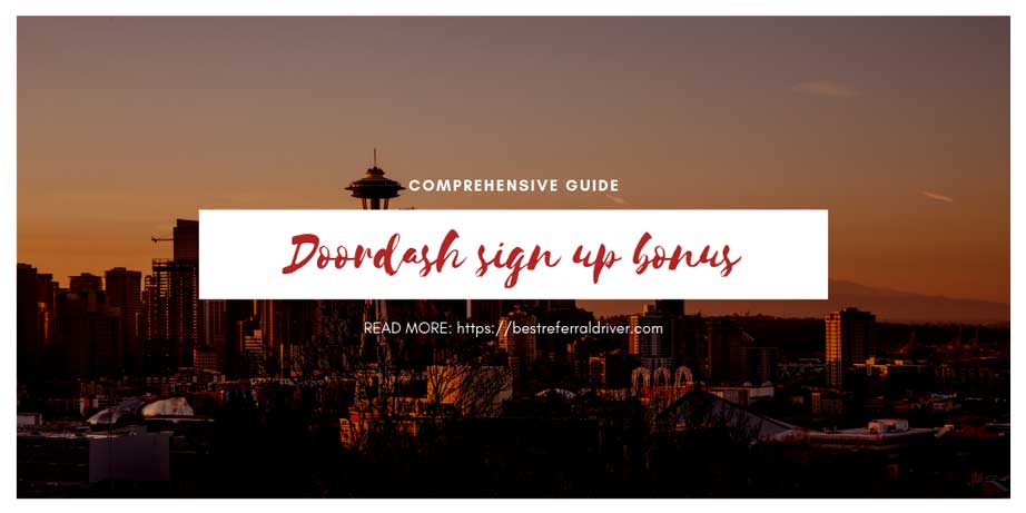doordash sign up bonus Seattle