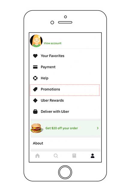 how to claim an uber eats promo code