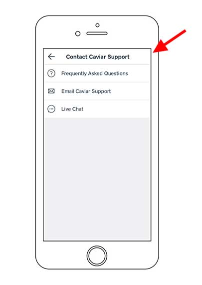 how to contact caviar courier support