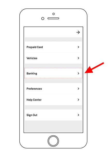 how to link your bank account in the Postmates fleet app