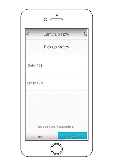 pick up and verify uber eats orders
