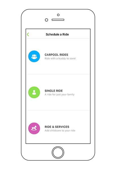 How to schedule a ride with zum app